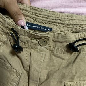 BRANDY MELVILLE KIM CARGO PANTS - SAND